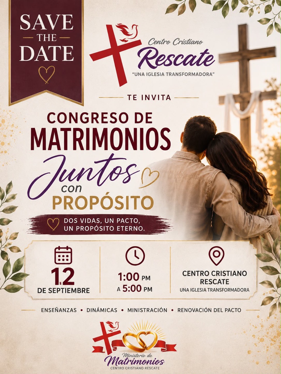 Invitación oficial al Congreso de Matrimonios Juntos con Propósito